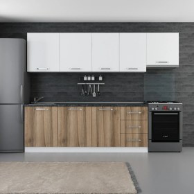 Resim Minar 280 cm Mutfak Dolabı Beyaz Dore 280-D4 