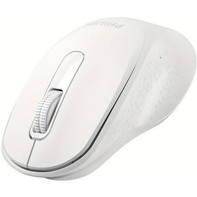 Resim Topshop1 Philips White Sessiz Kablosuz Mouse Sessiz Tıklama Pc Laptop Ofis İçin Ergonomik - 