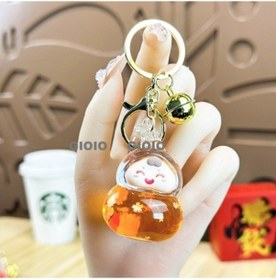 Resim Şık Ve Sevimli Papyon Ayı Anahtarlık - Silver1 Renkli Degrade Tasarım - Erkek Ve Kadın Aksesuarları 