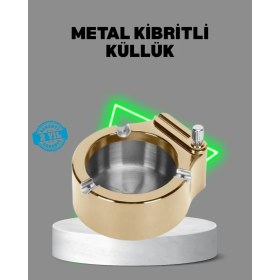 Resim Epilons Çakmaklı Küllük Paslanmaz Metal Dayanıklı Tasarım 