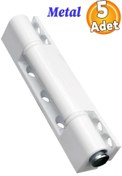 Resim Badem10 Pvc Pimapen Pencere Kapı Menteşesi Metal 90 Mm Beyaz (5 ADET) 