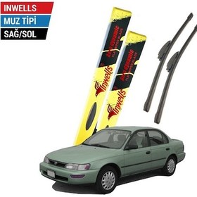 Resim Toyota Corolla Uyumlu İnwells Muz Silecek Takımı 1992-2001 