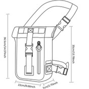 Resim Dancemonkey 500d Pvc Spor Çantası - Motosiklet Bacak Çantası, 2-4l Kapasite Koyu Yeşil Koyu Yeşil 
