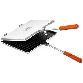 Resim Özaslanlılar Ocak Üstü İçi Teflon Tost Makinesi 23x17cm Metal 