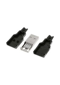 Resim Kutulu Usb Type A Erkek Soket Usb 2.0 4 Pin Plastik Kapak Dıy Tip Elektronik Cihaz Usb 