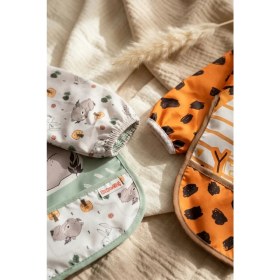 Resim Babydonat Bambini Su Geçirmez Uzun Kollu Mama Önlüğü 2'li Set - Leke Tutmaz, Cepli Ek Gıda ve Aktivite Önlüğü (Zürafa & Koala) 6-24 Ay 