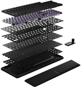 Resim CORSAIR VANGUARD 96 Kablolu Mekanik Gaming Klavye - 96% Form Faktör, MLX Plasma Linear Switch, 8000Hz Polling, LCD Display, Makro Keys (CH-91E901E-UK) 