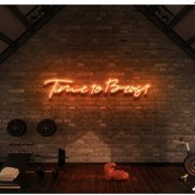 Resim Twins Led Time To Beast Yazılı Neon Tabela Amber Model:model:31603366 