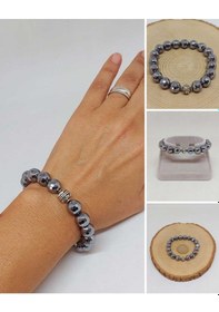 Resim Sirius Serisi Terahertz Taşı 10mm Unisex Bileklik 52902 Çok Renkli 