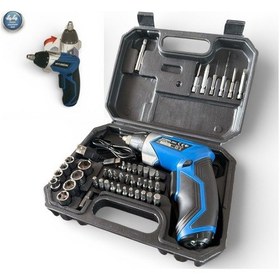 Resim Hyundai HPA0416 Şarjlı Tornavida + 4V 1.3AH 4NM 1/4 Hex Lokmalı Set 