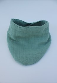 Resim elibaby %100 Pamuklu 8 Kat Muslin Kumaş Çift Çıtçıtlı Bebek Mama Önlüğü/ağız Mendili (Yeşil) 