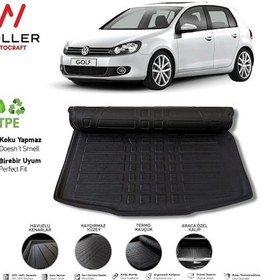 Resim Volkswagen Golf 6 Bagaj Havuzu 2008 2012 3D Wöller Ultraflex 