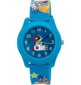 Resim Astronot Uzay Roketi Figürlü Mavi Renk Çocuk Kol Saati St-304407 Mavi 