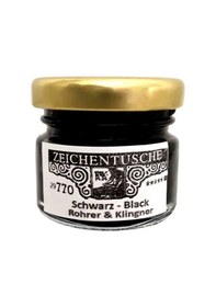Resim Rohrer&klingner Çizim-kaligrafi-hat Mürekkebi-770 Siyah 25ml Ekonomik Boy Çok Renkli 
