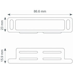 Resim Canex Mıknatıslı Çıt Çıt Metal Paslanmaz 8.5 Cm Gri 