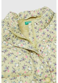 Resim United Colors Of Benetton Kız Bebek 2v3ygj00o-25k Desenli Yelek Sarı-2119 Sarı 