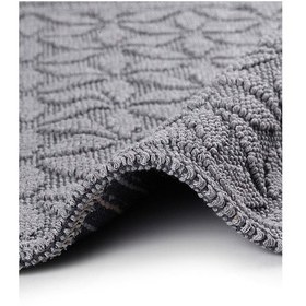 Resim Pasific Doğal Pamuklu 2'li Banyo Paspas Seti 60x100+50x60 Cm Gri Gri 
