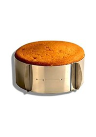 Resim Ayarlanabilir Yuvarlak Paslanmaz Pandispanya Kek Kalıbı 