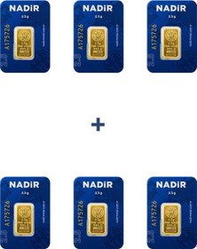 Resim Nadir Gold 24 Ayar 15 Gram Külçe Altın 6 Adet 2,5 Gram Külçe Altın 