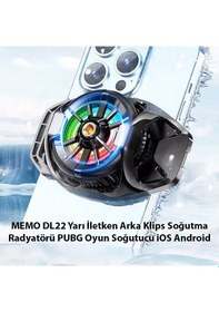 Resim Store Mania Ieg™ Memo DL22 Yarı Iletken Arka Klips Soğutma Radyatörü Pubg Oyun Soğutucu Ios ANDROID-(577 