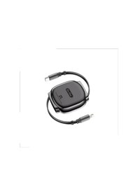 Resim Go-des Gd-uc682 Type-c To Type-c Makaralı Data Ve Şarj Kablosu 100w Siyah Siyah 