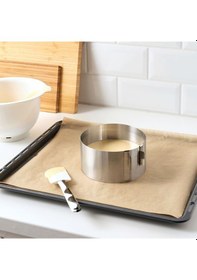 Resim Ayarlanabilir Kek Kalıbı, Paslanmaz Çelik, 16-30 Cm Açık Gri 