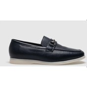 Resim Cabani Hakiki Deri Lacivert Tokalı Erkek Loafer Lacivert 