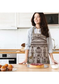 Resim Zoo Design Mutfak Önlüğü Keten Kumaş, Uluslararası Yıkama Ve Solmama Sertifikası Çok Renkli 