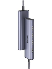 Resim Ugreen 6-in-1 Usb-c 1 4k Hdmı, 3 Usb-a, Sd, Tf Hub Çoklayıcı, Gri, 20956a 