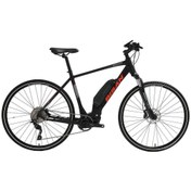 Resim Bisan BİSAN E-TREKKİNG ELEKTRİKLİ BİSİKLET 50 CM DİSK FREN 700C JANT 10 VİTES MAT SİYAH KIRMIZI 