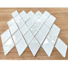 Resim MozaiKristaL İç mekanlarda Tüm yüzeyler için 48x8mm. Baklava desenli, Fileli Kristal Mozaik (1 m2 Fiyatı ) 