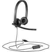 Resim Logitech 981-000575 H570E Stereo USB Çift Taraflı Headset Mikrofonlu Kulaklık 