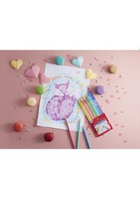 Resim Faber-Castell Pastel Renkler Üçgen Boya Kalemi 12'li 