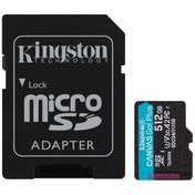 Resim Kingston SDCG4-512GB 512GB microSDXC Canvas Go Plus Gen4 200MB-s A2 U3 V30 Card + ADP Hafıza Kartı 