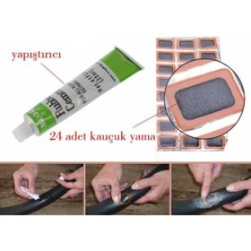 Resim FırsatVar Şişme Yatak Deniz Botu Yama Tamir Seti 24 Parça Yama Seti Takımı 