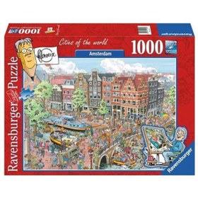 Resim Ravensburger 1000 Parça Puzzle Amsterdam Karikatür 191925 