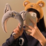 Resim Bayanlar için Tom Kedi, Jerry Fare yüz yıkama bandı, üç boyutlu kedi kulaklı başlık 