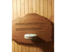 Resim Enb Ceramic1,5 cm Desen 5 cm Çap Doku Rulosu-Doku Kil Tekerleği 10 