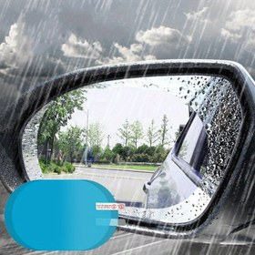 Resim 2 adet Araba Ön Camı için Açık Film - Yağmurlu Koruma Nozülü Su Geçirmez Film - Araba Sticker Fittings - 100X145Mm (9.91X14.48cm) 
