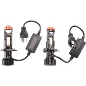Resim Sanning H4 LED Mini Projektör 3D Lens 90 W 25000LM Motosiklet Far Otomobil Ampul Dönüşüm Kiti Hi/lo Işın (Yurt Dışından) 