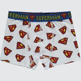 Resim Süperman Erkek Çocuk 2'li Boxer Set 2-10 Yaş Mavi 
