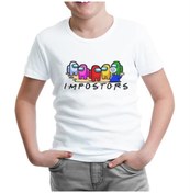 Resim Among Us - Impostors Beyaz Çocuk Tshirt 