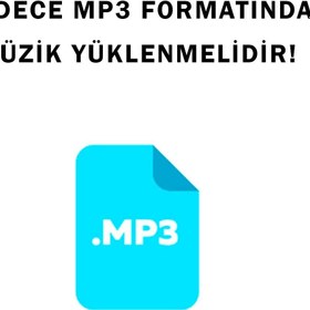 Resim SD Hafıza Kart Girişli Hoparlörlü USB Şarjlı MP3 Müzik Çalar Player - SİYAH 
