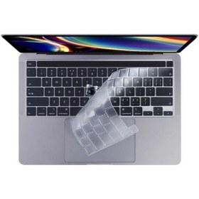 Resim Genel Markalar Apple Macbook 14.2 2021 Uyumlu Klavye Koruyucu Şeffaf Silikon Ped Model Kodu A2442 