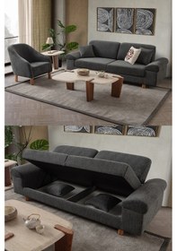 Resim Armada 3+1 Koltuk Takımı Antrasit Antrasit 