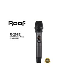 Resim Roof R-201e Uhf Wireless Telsiz El Mikrofonu 