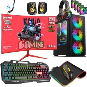 Resim Zeiron BSX12 Ryzen 5 3600 16GB 256GB Ssd+1tb HDD GTX1050TI 23.8" Oyuncu Masaüstü Bilgisayar 