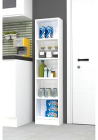 Resim Lila Çok Amaçlı Mutfak Dolabı Beyaz 