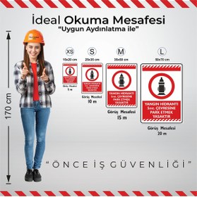 Resim isgtabelam 50x70cm /fosforlu Kompozit/Yangın Hidrantı 5mt. Çevresine Park Etmek Yasaktır. 