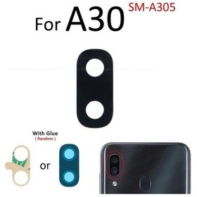 Resim Tkgz Samsung Uyumlu Galaxy A30 Arka Kamera Camı Lens Yapışkanlı 